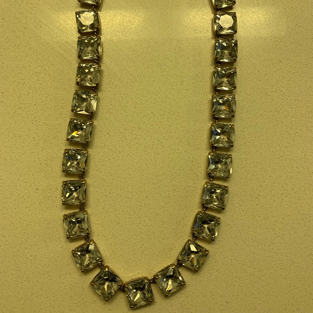 J.Crew square crystal necklace